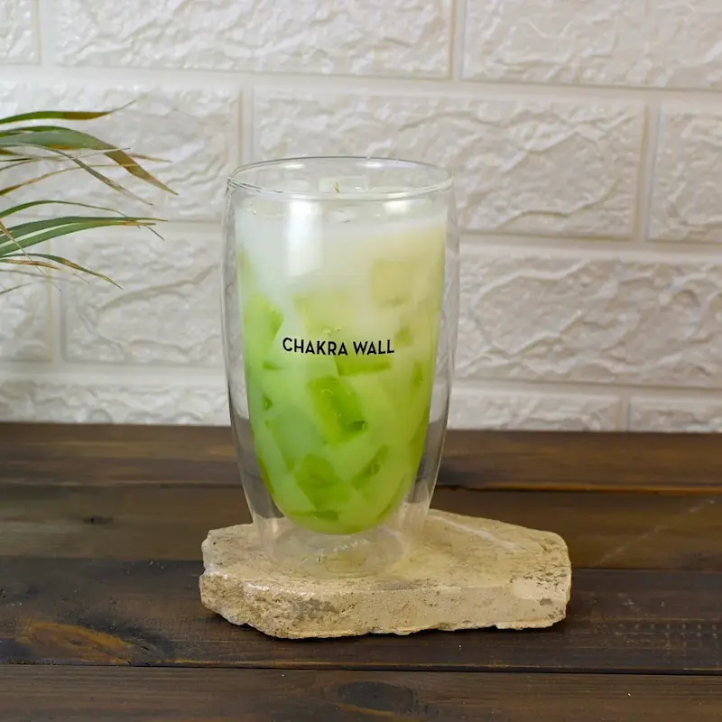 شمع معطر آیس دو جداره مدل Ice Matcha Latte
