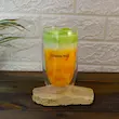شمع معطر آیس دو جداره مدل Mango Matcha Latte