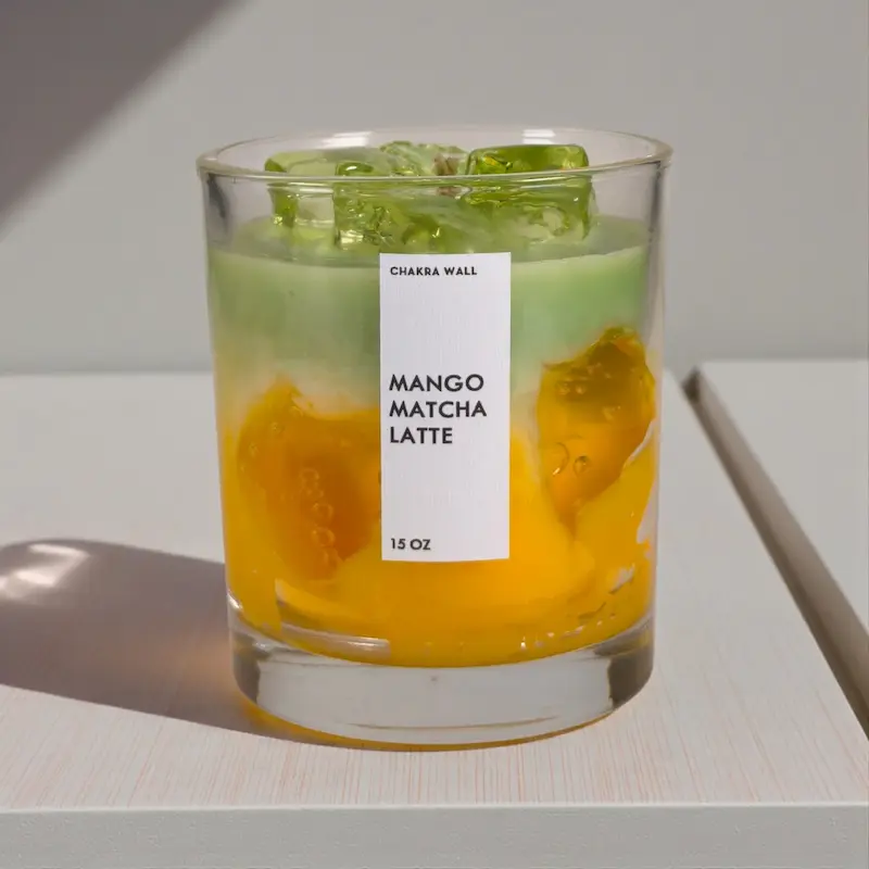 شمع معطر آیس مدل Mango Matcha Latte