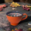 تصویر از جلو ماگ سرامیکی طرح ایرن