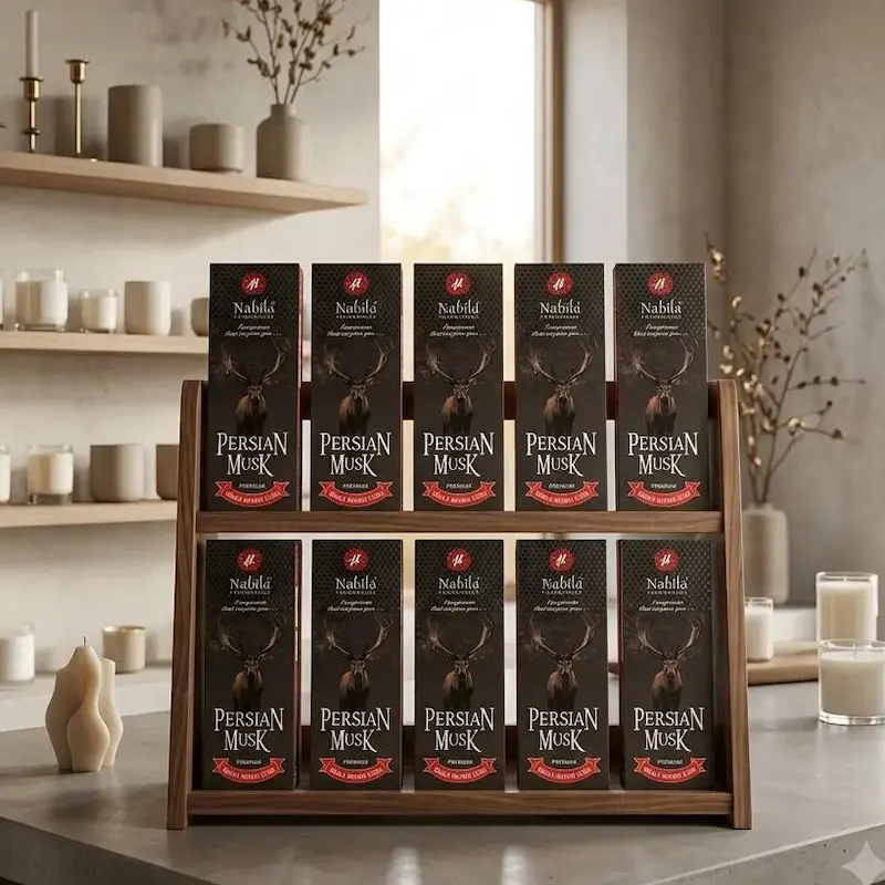 عود مشک ایرانی ( پرشین ماسک ) نابیلا ۱۰ عددی ( Nabila Persian Musk Incense Pack of 10 )