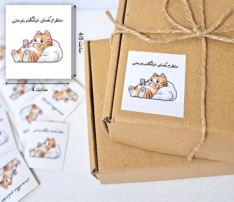 لیبل مربع گربه