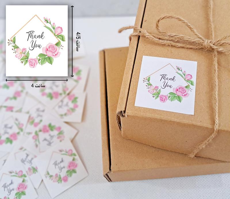 لیبل مربع گل