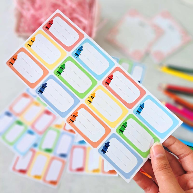 برچسب کتاب و دفتر ( لیبل اسم ) ماژیک