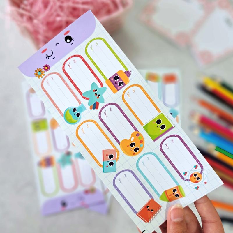 برچسب کتاب و دفتر ( لیبل اسم ) لوازم التحریر