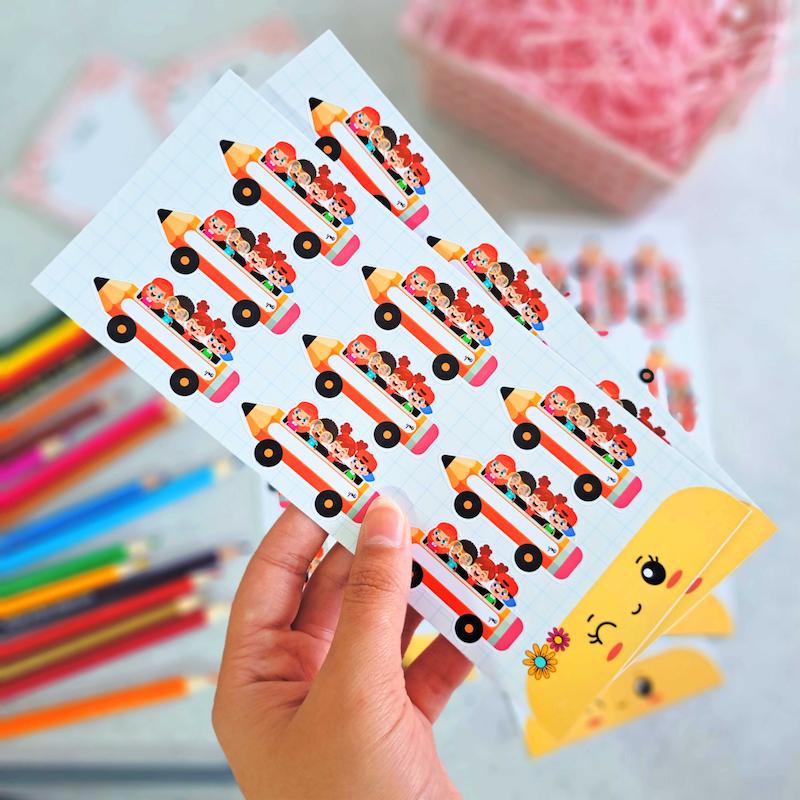 برچسب کتاب و دفتر ( لیبل اسم ) مدرسه