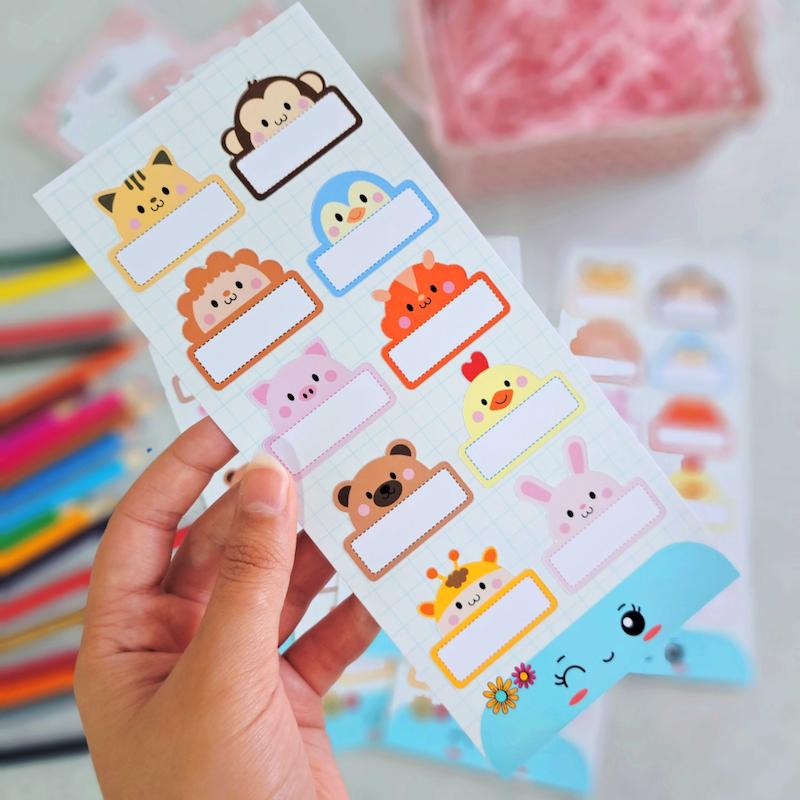 برچسب کتاب و دفتر ( لیبل اسم ) حیوانات