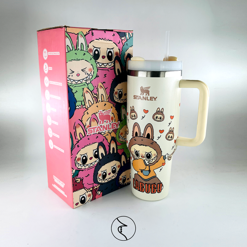 تراول ماگ 1200 میل استنلی طرح لبوبو STANLEY LABUBU