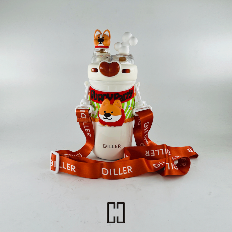 تراول ماگ اورجینال دو حالته دور سیلیکون PUPPY برند DILLER