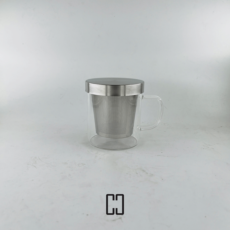 لیوان دمنوش با درب استیل