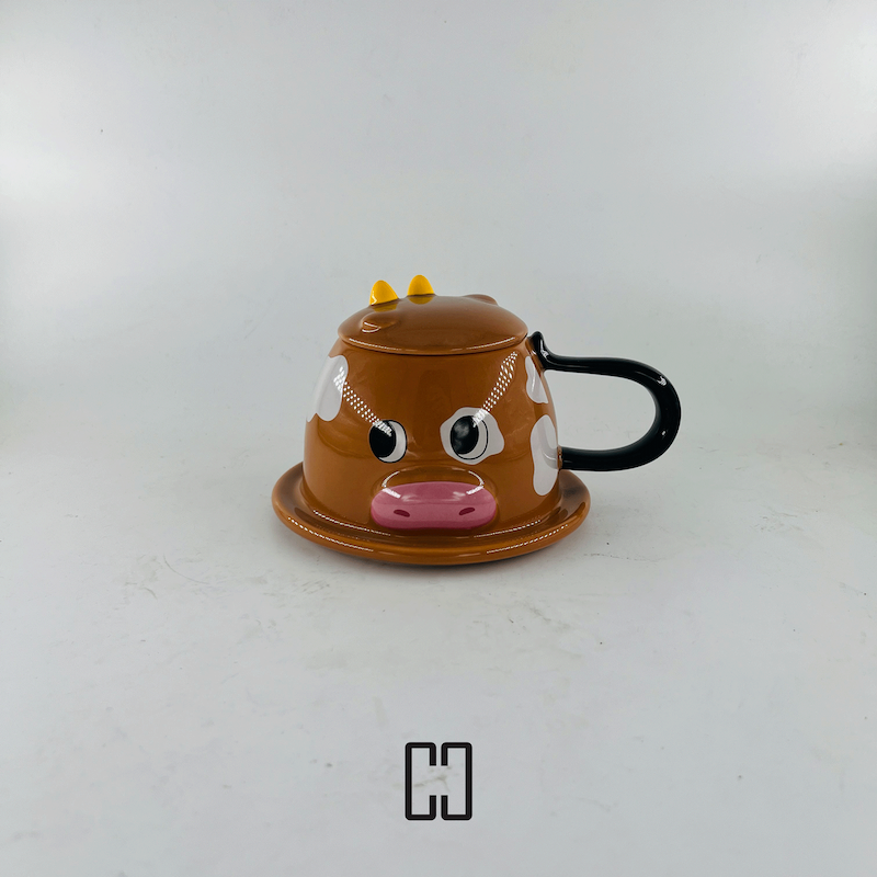 ماگ فانتزی گاو درب‌دار