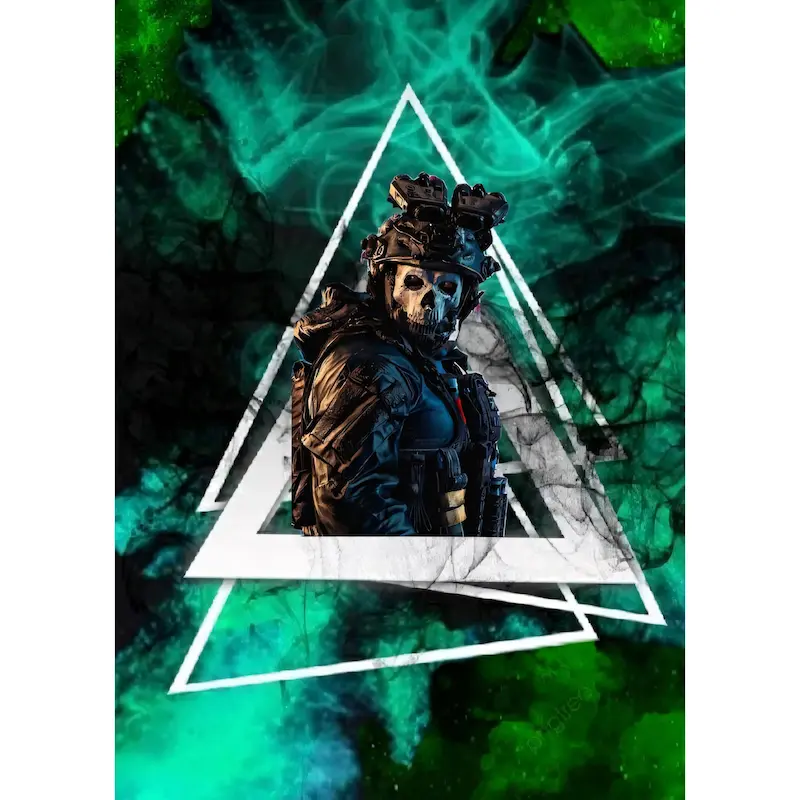 متال پوستر طرح GHOST { ساده }