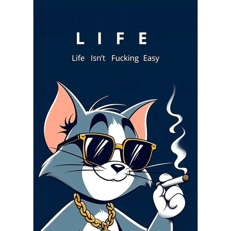 متال پوستر طرح TOM { ساده }