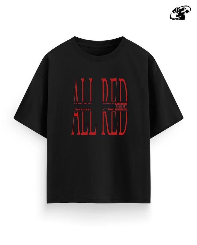 تیشرت پلی بوی کارتی ALL RED