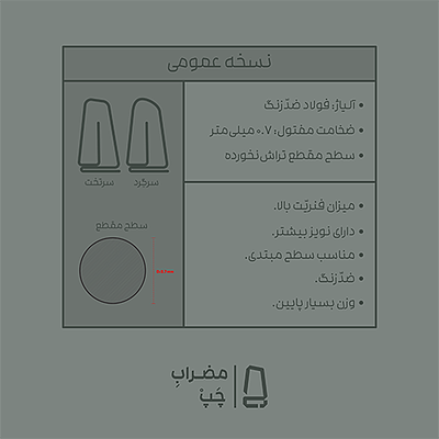 مضرابِ سه‌تار | نسخهٔ عمومی + پدِ ضدّلغزش