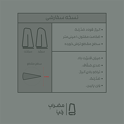 مضرابِ سه‌تار | نسخهٔ سفارشی + پدِ ضدّلغزش