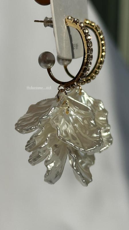 گوشواره ژوپینگ  فشن آویز صدفی