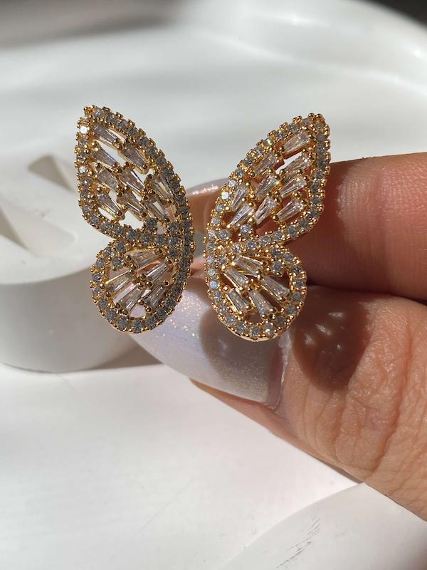 انگشتر پروانه فول نگین