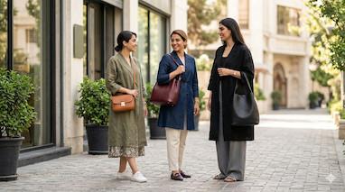 راهنمای انتخاب سایز کیف زنانه بر اساس فرم بدن + ابعاد استاندارد