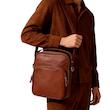 کیف دوشی مردانه چرم مدل ۱۳۳ 