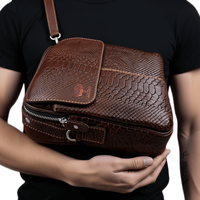 کیف مردانه دوشی چرم ماد مدل 139 MAD Leather 