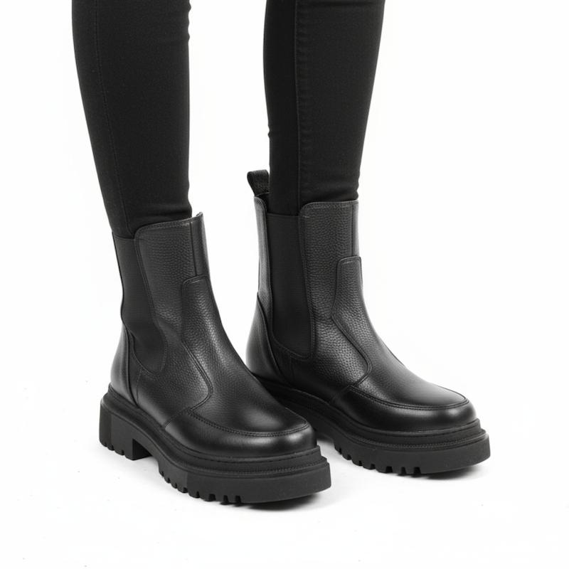 نیم بوت چرم زنانه 210 دو سمت کش