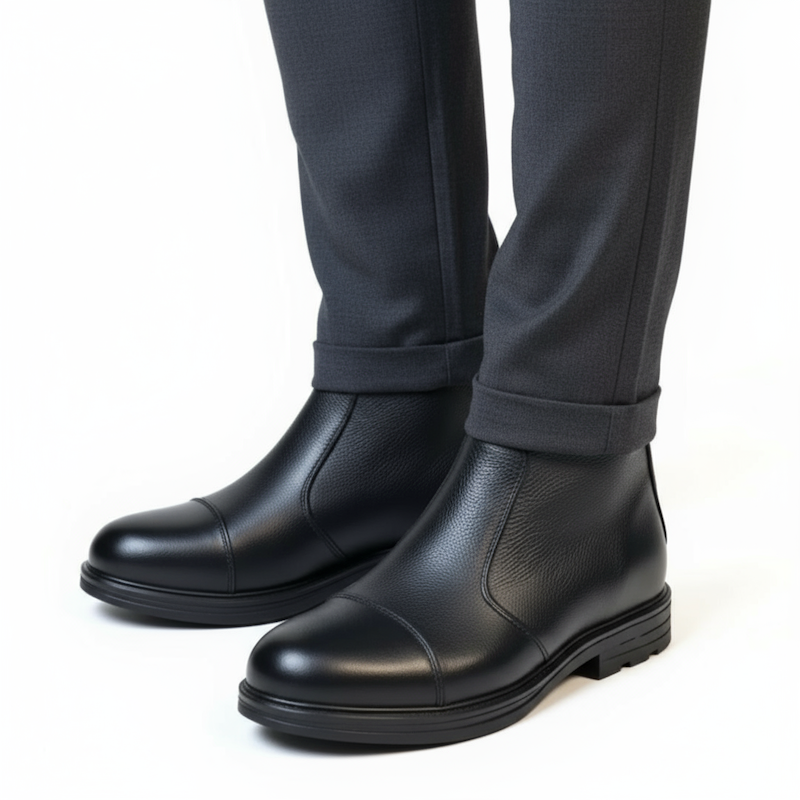 نیم بوت چرم ۶۰۷ برت مردانه 