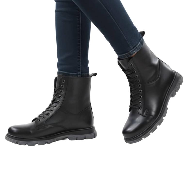 نیم بوت چرم 2015  زنانه  مشکی