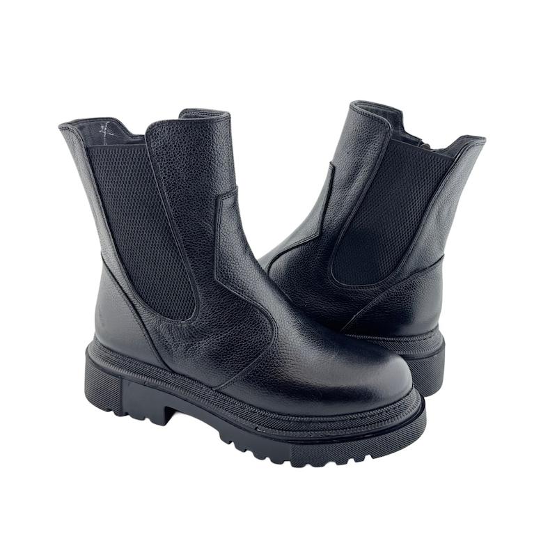 نیم بوت چرم زنانه 210 دو سمت کش