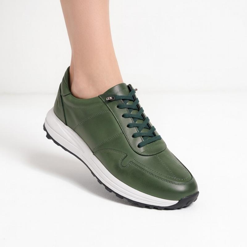 کفش مردانه چرم ماد مدل 3605 سبز