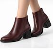 نیم بوت زنانه چرم مدل ارکیده