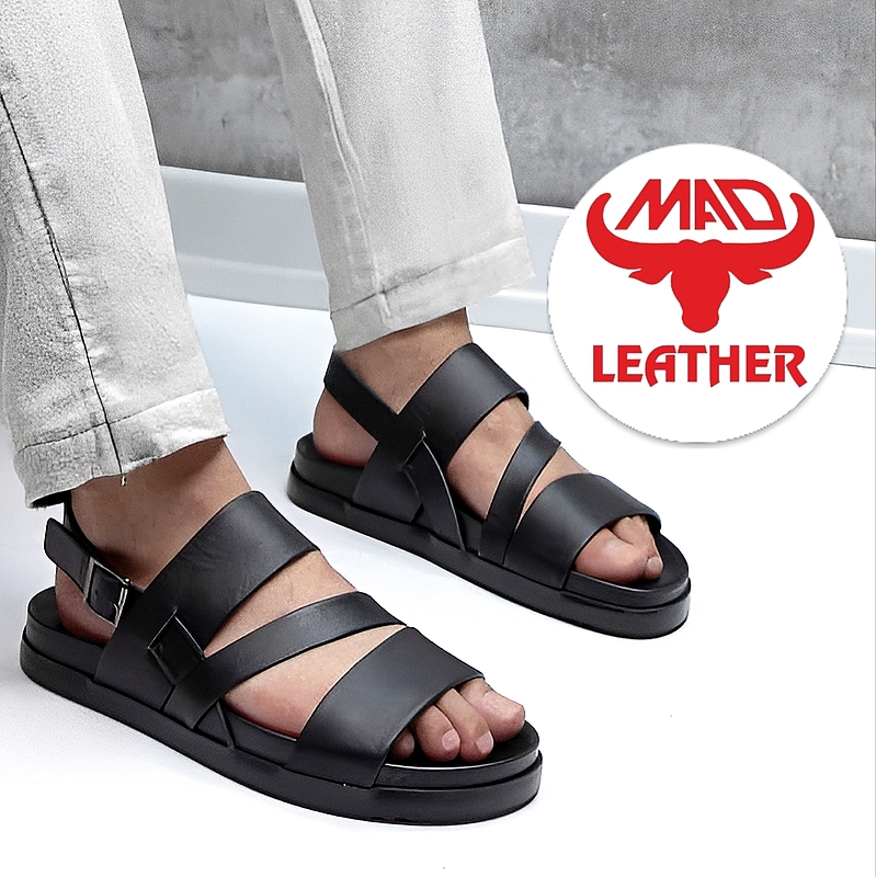 صندل مردانه چرم ماد مدل الکس Alex Sandal MAD Leather 