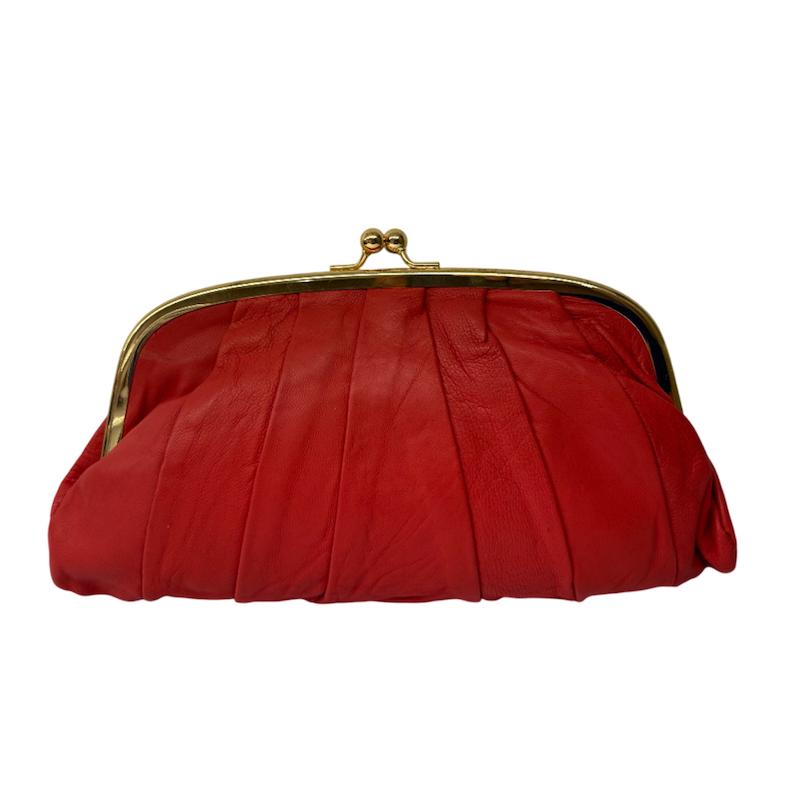 کیف دوروئه چرم طقطقی بزرگ