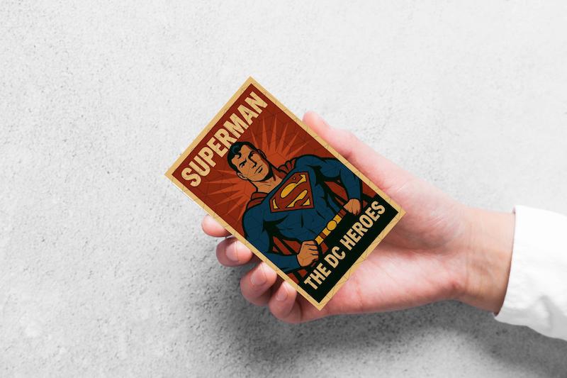 استیکر کارت superman