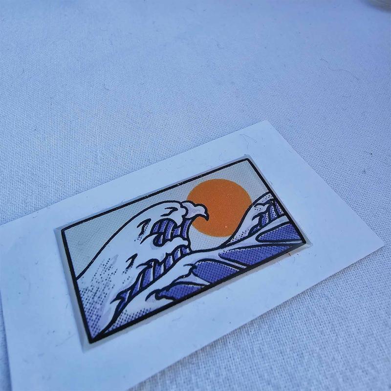 استیکر ژله ای موج