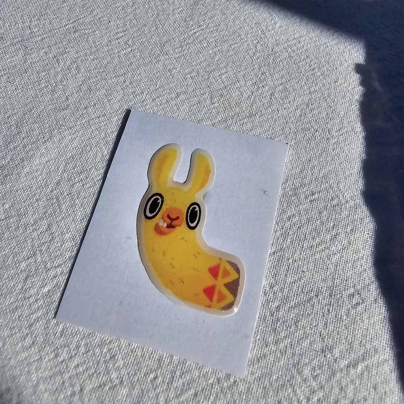 استیکر ژله ای لاما