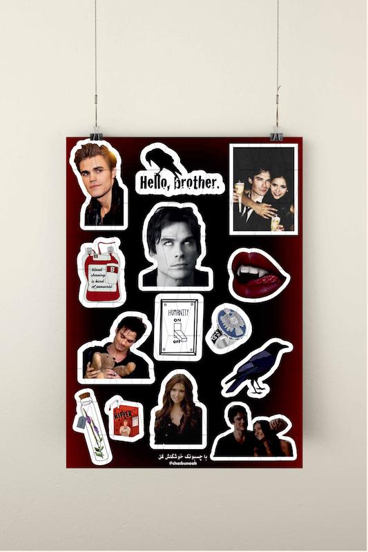 استیکر پک vampire diaries / خاطرات خون آشام
