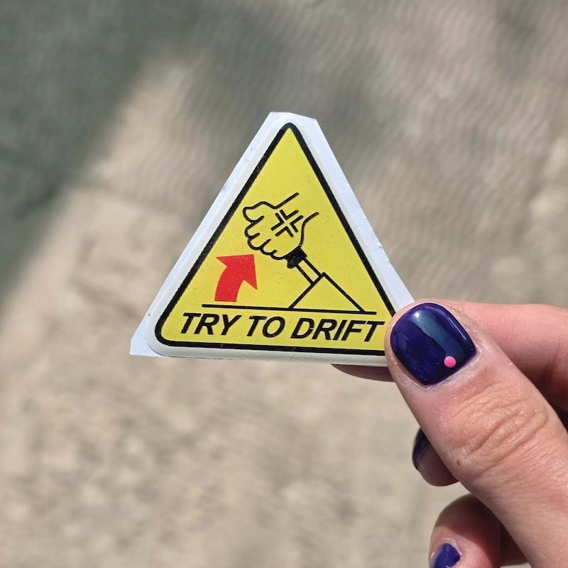 استیکر ژله ای TRY TO DRIFT