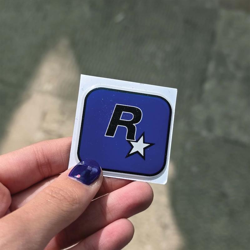 استیکر ژله ای ROCKSTAR