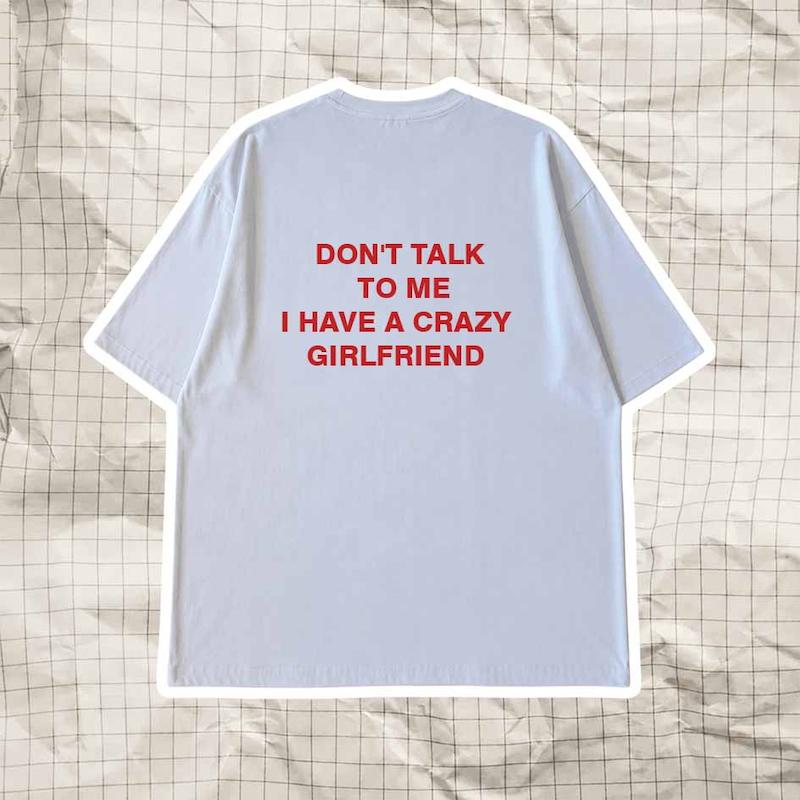 تیشرت باکسی crazy girlfriend