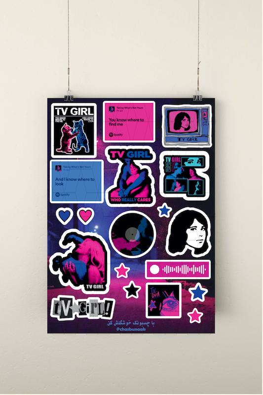 استیکر پک TV GIRL / دختر تلویزیونی