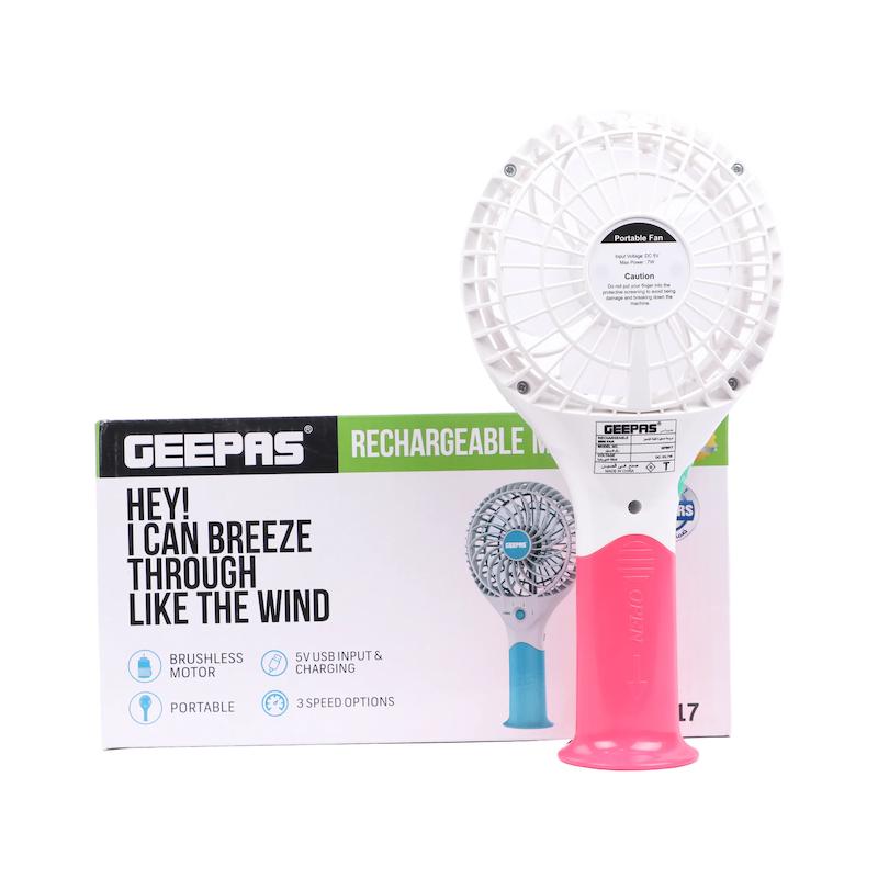 مینی پنکه شارژی جیپاس مدل GEEPAS GF9617