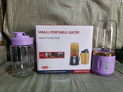 مخلوط کن شارژی پرتابل دوتایی مولتی فانکشنPORTABLE JUICER MULTI-FUNCTION HP-22