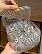 جعبه جواهرات مدل Transparent jewelry storage box LD-1003