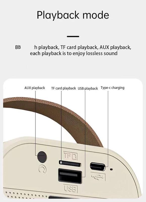 اسپیکر بلوتوثی و میکروفون دار مدل WIRELESS KARAOKE SPAKER K12