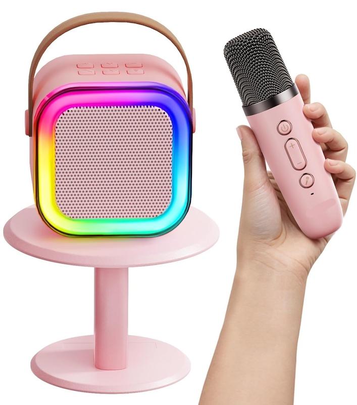 اسپیکر بلوتوثی و میکروفون دار مدل WIRELESS KARAOKE SPAKER K12