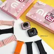 ساعت هوشمند صورتی mira 10 mini سایز 41مناسب بانوان
