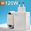 شارژر شیائومی توان 120 وات دو پین همراه کابل اصل Charger Xiaomi 120W Dual Pin with Cable Original