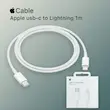 کابل شارژر اپل تایپ سی به لایتنینگ اصل Apple Cable Type C to Lightning Original