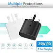 شارژر سامسونگ مدل EP-TA800 25W سه پین اصل+یک سال گارانتی شرکتی Samsung 25W Charger Original